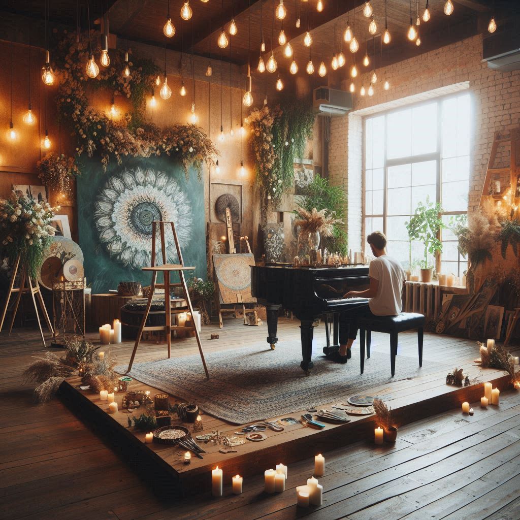 اجرای دکور آتلیه و فضاهای هنری